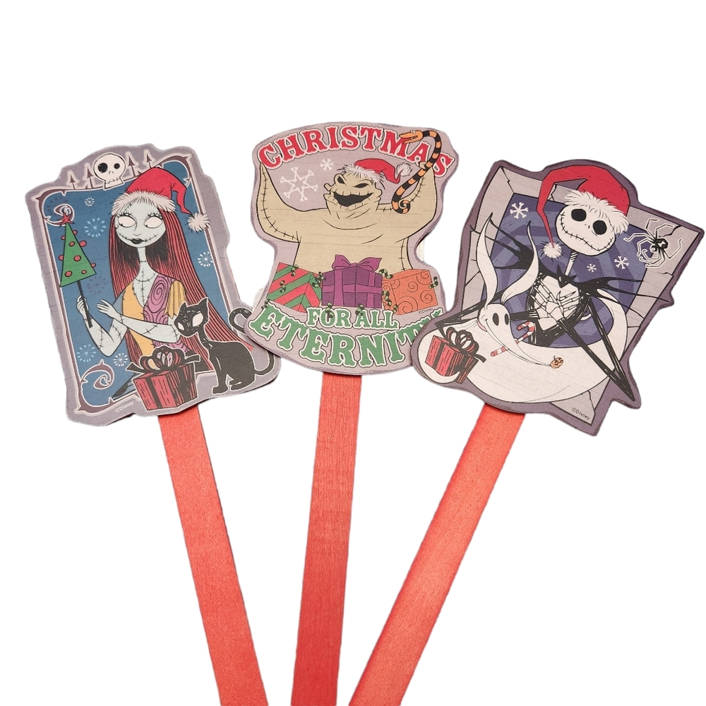 Nightmare Before Christmas Wood Yard Stakes Disney Decor